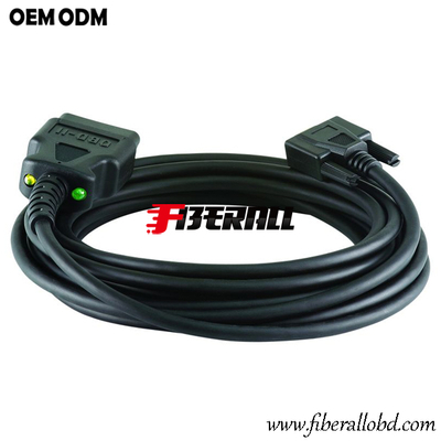 Cable de diagnóstico del vehículo DB9 a OBDII con LED
